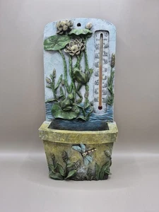 Frog Thermometer & Feeder Bird Bath or Seed Resin Table or Hanging - Picture 1 of 8