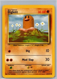 Diglett Common Base Set 047/102 NM - Picture 1 of 2