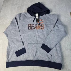 NUEVO CON ETIQUETAS Para hombres Equipo NFL Ropa Majestuosa Chicago Bears Azul Marino Pullover Sudadera con Capucha 2XL - Imagen 1 de 6