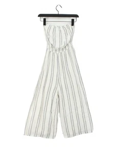 Silence + Noise Women's Jumpsuit S White Viscose with Rayon Jumpsuit - Picture 1 of 5