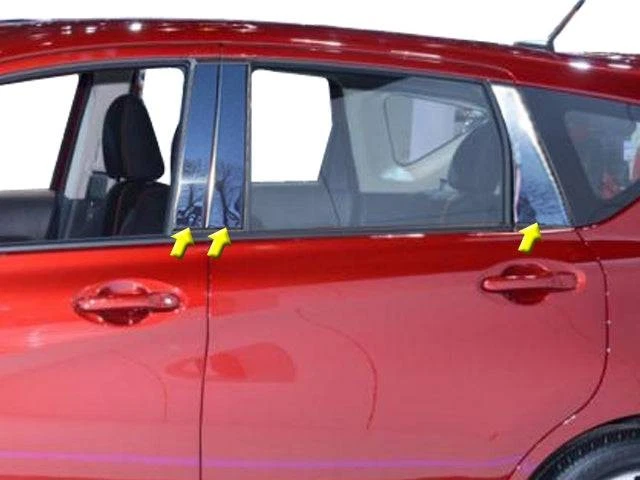 Tapicería de pilar de acero inoxidable 6 piezas para Nissan Versa Note 2014-2019 Foto 1 de 1