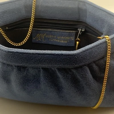 Corrente de metal azul ultra camurça Morris Moskowitz - Imagem 1 de 4