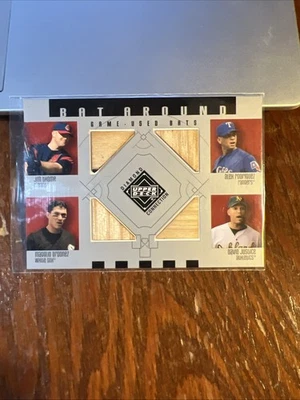 Jim Thome Alex Rodriguez Magglio Ordonez 2002 Upper Deck DC Bat Around Relic HOF - Image 1 of 4