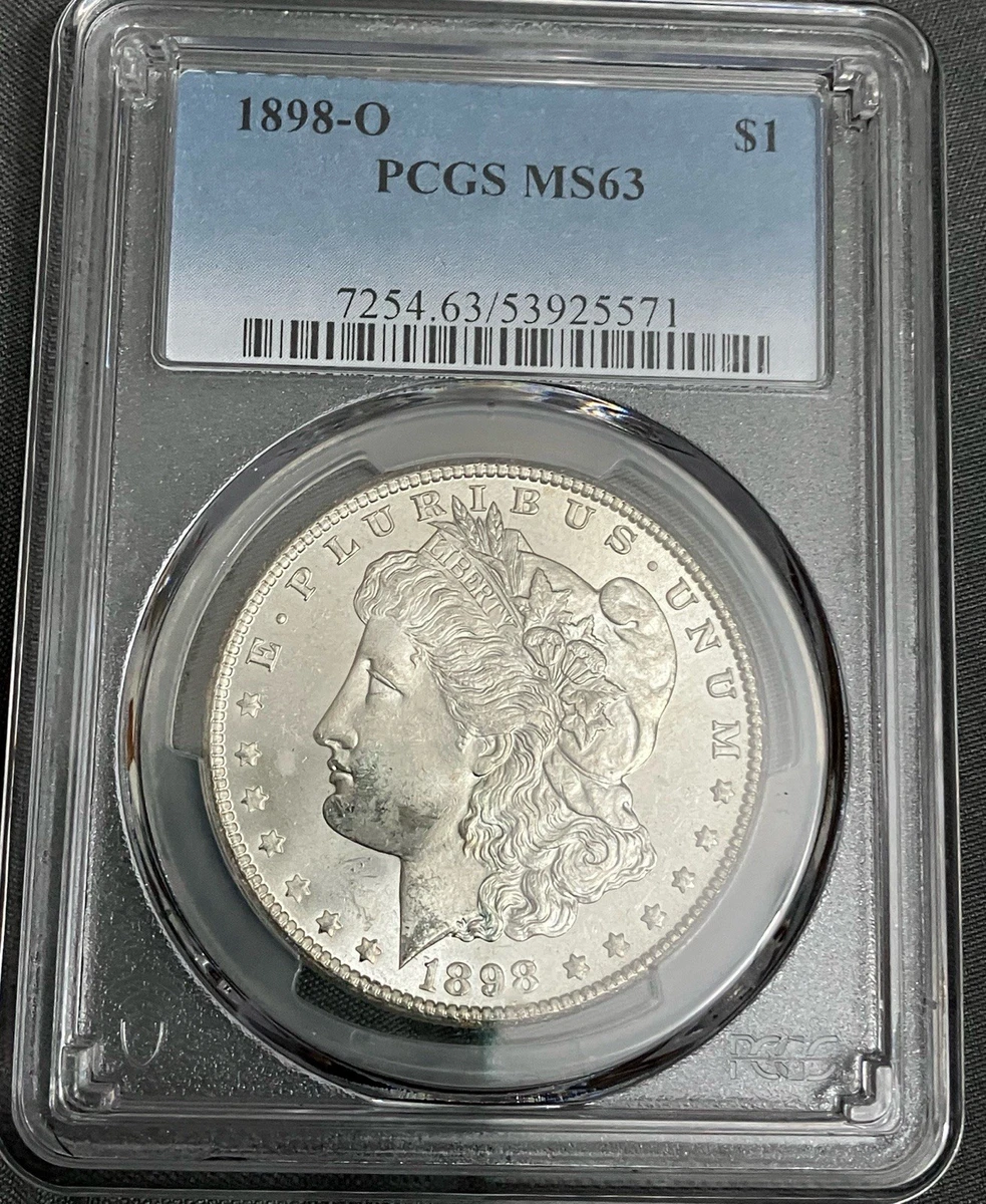 1898 MS 63 Graded Morgan Dollars for sale | eBay