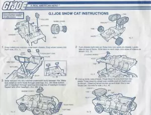 Hasbro 1984 Vintage Gatto delle Nevi BluePrints Istruzioni - Foto 1 di 1