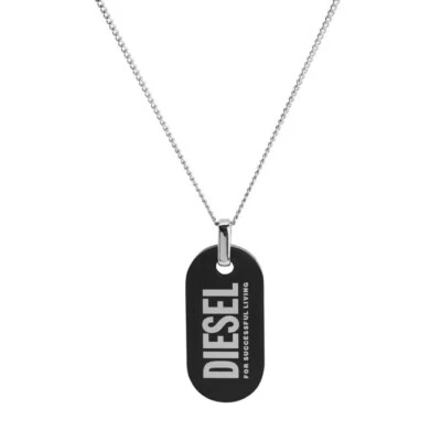 Diesel Herren Halskette Necklace Black Edelstahl DX1349040 - Bild 1 von 2