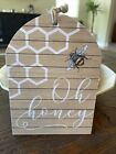 Panneau décoratif thème abeille décoration maison « Oh miel »