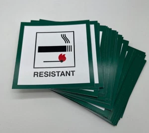 Etiquetas ignífugas resistentes al fuego etiquetas de boletos columpios tapicería de muebles. - Imagen 1 de 2