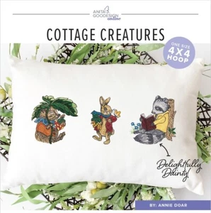 ANITA GOODESIGN - COTTAGE CREATURES - MACHINE EMBROIDERY DESIGNS USB PES - Picture 1 of 8
