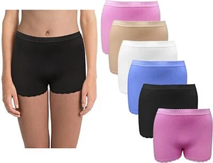 Pantaloncini da ragazzo donna confezione da 4 vita alta cotone sexy pizzo biancheria intima boxer - Foto 1 di 30