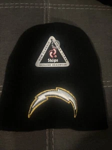 NWT Los Angeles Chargers NFL Football Beanie Hat Black Gold Team Logo Sports - Picture 1 of 4