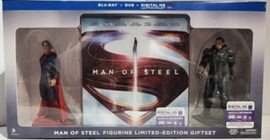 MAN OF STEEL FIGURINE LIMITED EDITION GIFTSET - BluRay/DVD - BRAND NEW SEALED!!! - Picture 1 of 7