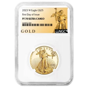 2023-W Proof $25 American Gold Eagle 1/2 oz NGC PF70UC FDI ALS Label - Picture 1 of 2