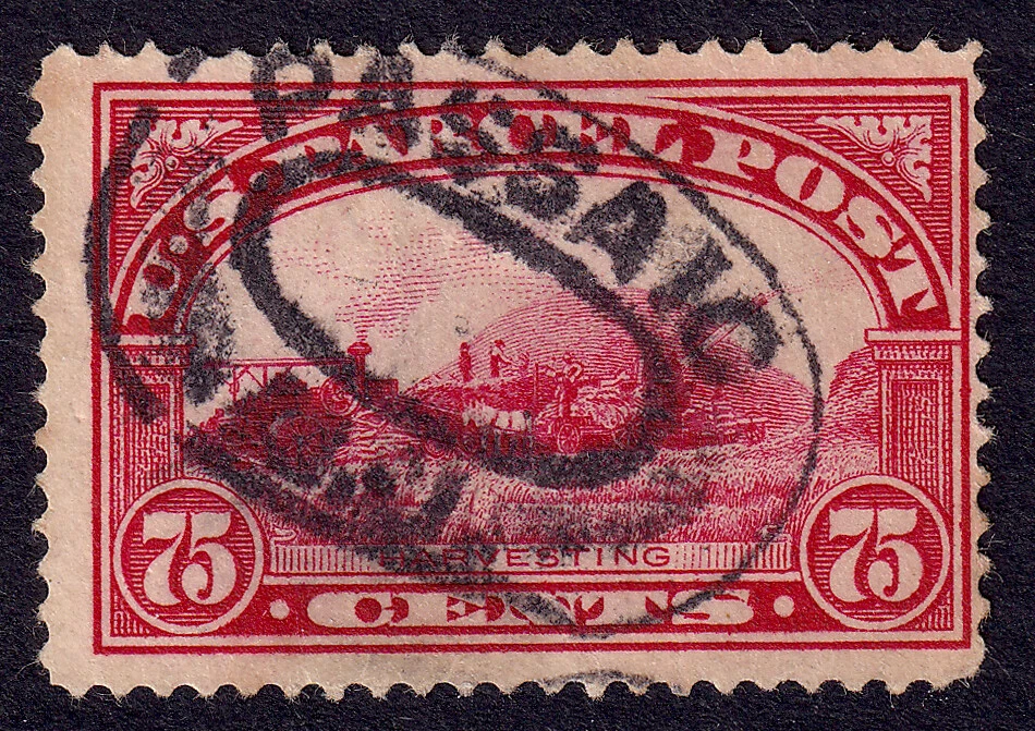 US Scott Q11, 1913 Harvesting, 75c carmine rose, USED - Image 1 of 1
