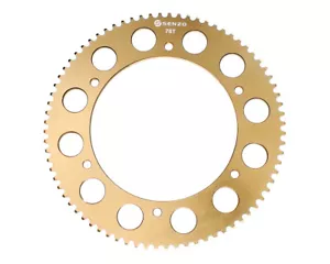 Go Kart PREMIUM QUALITY Senzo 219 Pitch CNC Gold Rear Axle Sprocket Karting - Picture 1 of 5