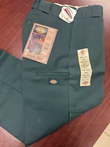 Dickies Men's Flex Double Knee Work Pant Loose Straight Fit, Hunter Green - Picture 1 of 4