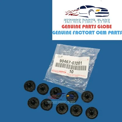 NEW TOYOTA LEXUS SCION GENUINE ENGINE UNDER COVER RETAINER SET 10 X 90467-07201 - Image 1 of 4