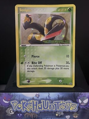 Pokemon Card Seviper 20/106 Reverse Holo Rare EX Emerald Played - Image 1 of 4