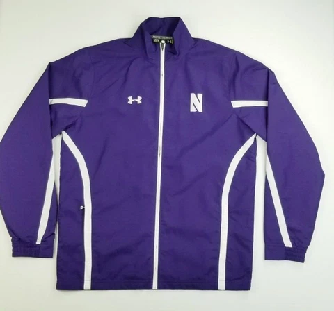 Under Armour Medium Northwestern University Wildcats Long Sleeve Track Jacket Cover