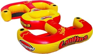 SportsStuff Lounge Spacious Cantina Lounge 1-4 People Pool Float W/Cup Holders - Picture 1 of 3