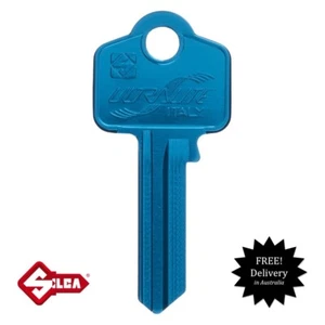 SILCA Ultralite Keyblank WHITCO ,Key Blank-TURQUOISE Free Postage! - Picture 1 of 5
