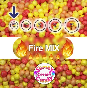 Large Box 8” x 7” x 3” - Marshmallow Foam Beads For Slime - Fire MIX - Picture 1 of 3