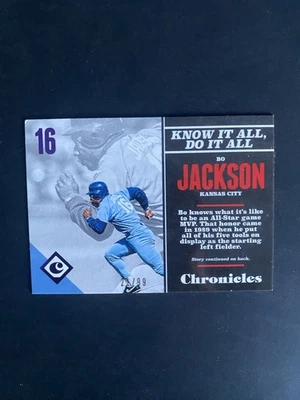 Panini Chronicles 2017 - Bo Jackson #46 púrpura/99 Foto 1 de 2
