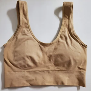 HALOGEN Medium Bralette BH Beige Nude Khaki Neutral Bügellos Pads - Bild 1 von 6