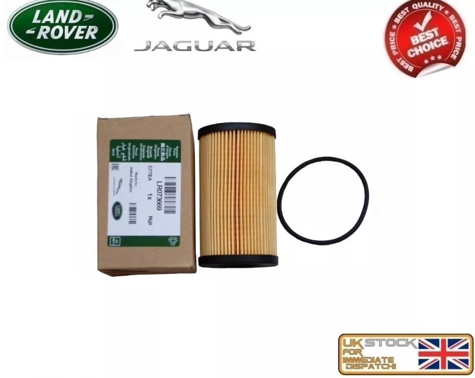 GENUINE LAND RANGE ROVER DEFENDER DISCOVERY EVOQUE VELAR SPORT VELAR OIL FILTER - Image 1 of 1