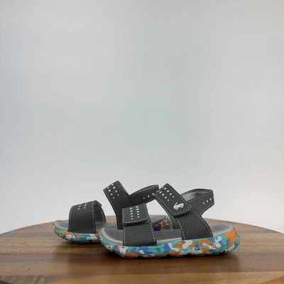 New NWOB Little Kids See Kai Run Billie Flexirun Strapped Gray Sandals Size 8 C - Image 1 of 4