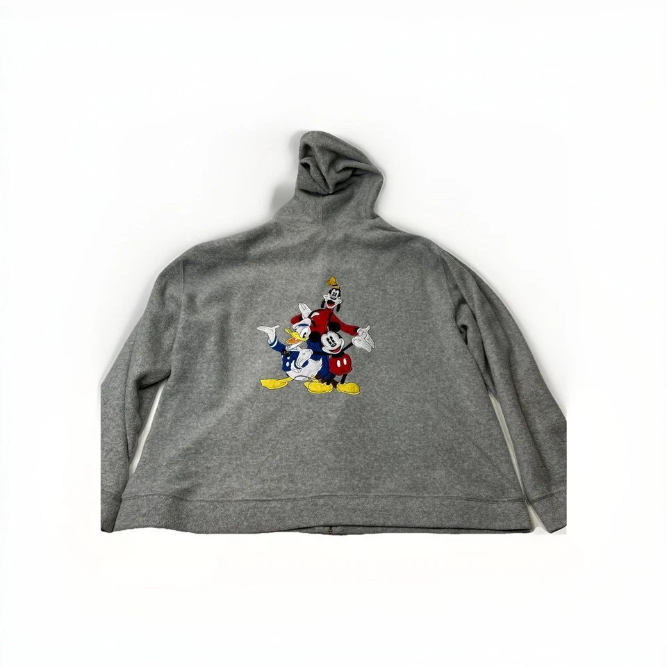 Disney Mickey Mouse Mujer’s 3XL Gris Cremallera Completa Polar Sudadera con Capucha Foto 1 de 4