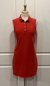 Lacoste Women's Polo Dress Size Medium Casual Short Sleeve EU 40 Tennis Preppy - Picture 1 of 6