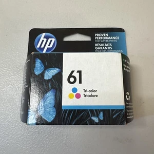 HP 61 Tri-Color Printer Ink Cartridge Genuine Deskjet New Sealed EXPIRED 3/2023 - Picture 1 of 3