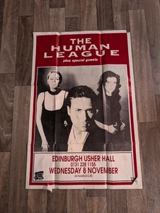 Original THE HUMAN LEAGUE - Usher Hall Edinburgh Konzert Poster 1989 - Bild 1 von 17