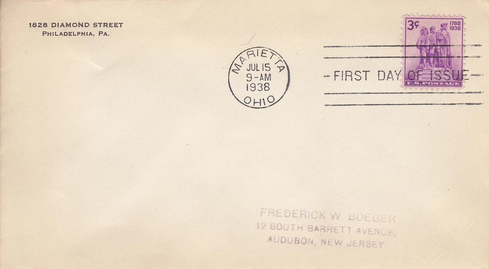 US Cover - FDC Sc # 837 (1)  - Northwest Territory Sesquicentennial  - US 8103 - Image 1 of 1
