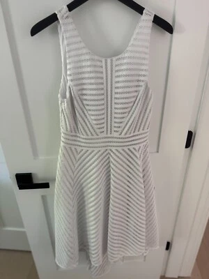 Lilly Pulitzer Tilly Midi Dress Resort White Crochet Knit Stripe - Size L- NWT - Image 1 of 4