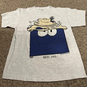 Freeze NY Face Offs Vintage 1996 Reel Dad Fishing Single Stitch Tee T Size Large - Picture 1 of 7