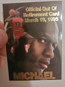RARE! Michael Jordan Official Out Of Retirement Card - Picture 1 of 2