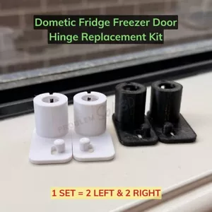 (4-Pack) High-Strength Dometic Fridge Freezer Door Hinge Kit RM2350, 2301, 2553+ - Picture 1 of 6