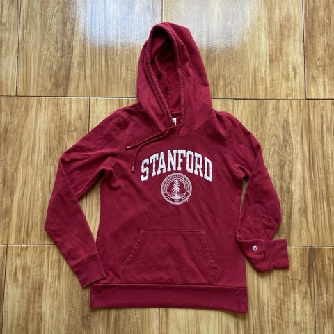 Champion Stanford University Hoodie Sweatshirt Women's Medium Red Logo Cardinals Cover
