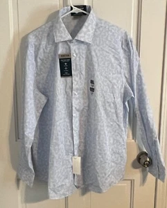 Kenneth Cole Reaction The Flex Shirt Extreme Slim Fit Sky Blue - Picture 1 of 18