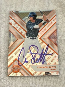 2018 Panini Elite Extra Edition Aspirations Orange Connor Scott 100/100 SIGNED - Picture 1 of 2