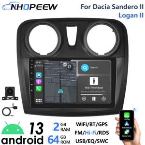 9" 2+64GB CarPlay Android 13 Autoradio GPS Navi RDS Für Dacia Logan 2 Sandero 2 - Bild 1 von 16