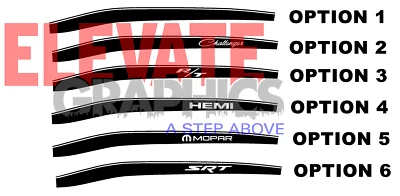 For Dodge Challenger Graphics Side Boost Vinyl Stripes Decals Stickers 2011-2023 - Image 1 of 4