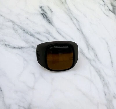 David Yurman Black Titanium Men's Tiger's Eye Signet Ring Size 13.5 - Image 1 of 3
