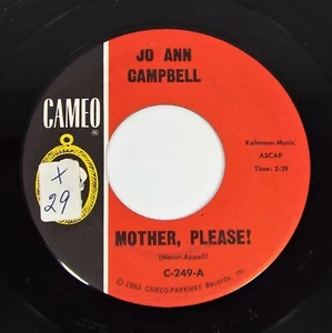 Jo Ann Campbell – Waitin” For Love / Mother Please – Cameo Records - Picture 1 of 2