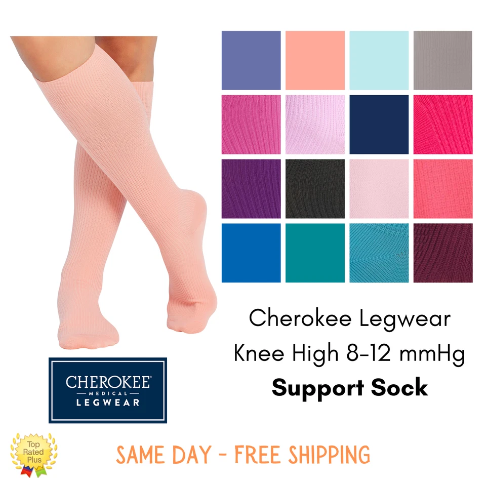 Cherokee Legwear Knee High 8-12 mmHg Support Socks | YTSSOCK1 - Image 1 of 1