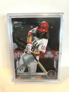 Caja de fábrica de 20 ~ Tarjeta de novato Brandon Marsh 2022 Topps Now RC 36 ángeles - Imagen 1 de 3
