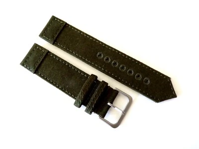 NATO Sailcloth Segunda Guerra Mundial Lona 22 mm Militar Capa Dbl Nylon Correa de reloj Correas deportivas Foto 1 de 4