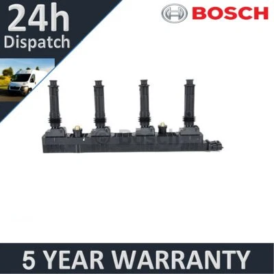 Fits Vauxhall Astra 2000-2010 Zafira 2001-2010 2.0 Bosch Ignition Coil - Image 1 of 4